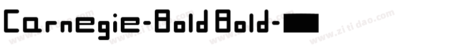 Carnegie-Bold Bold字体转换